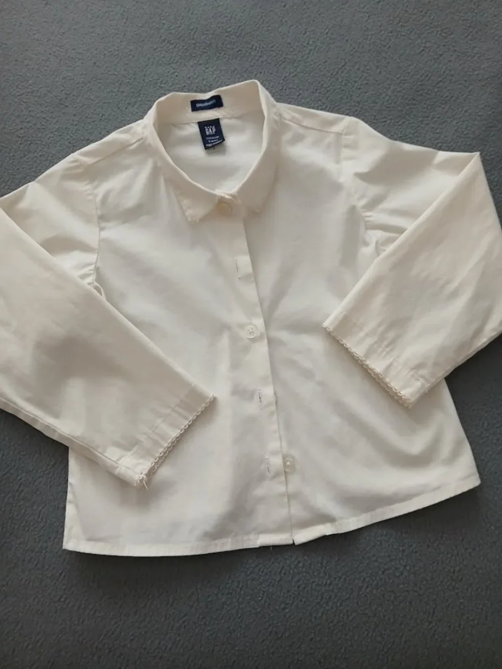 Baby GAP White Cotton Stretch Shirt - size 3T